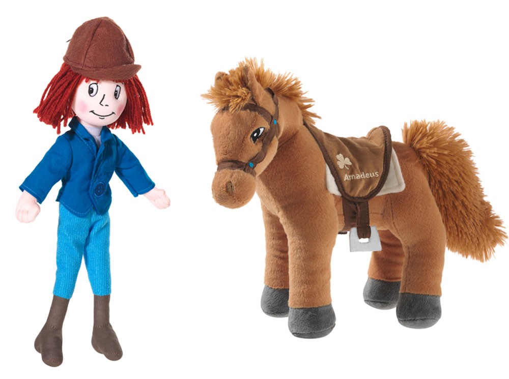 Bibi und Tina - Puppe Tina und Pferd Amadeus im Set von heunec