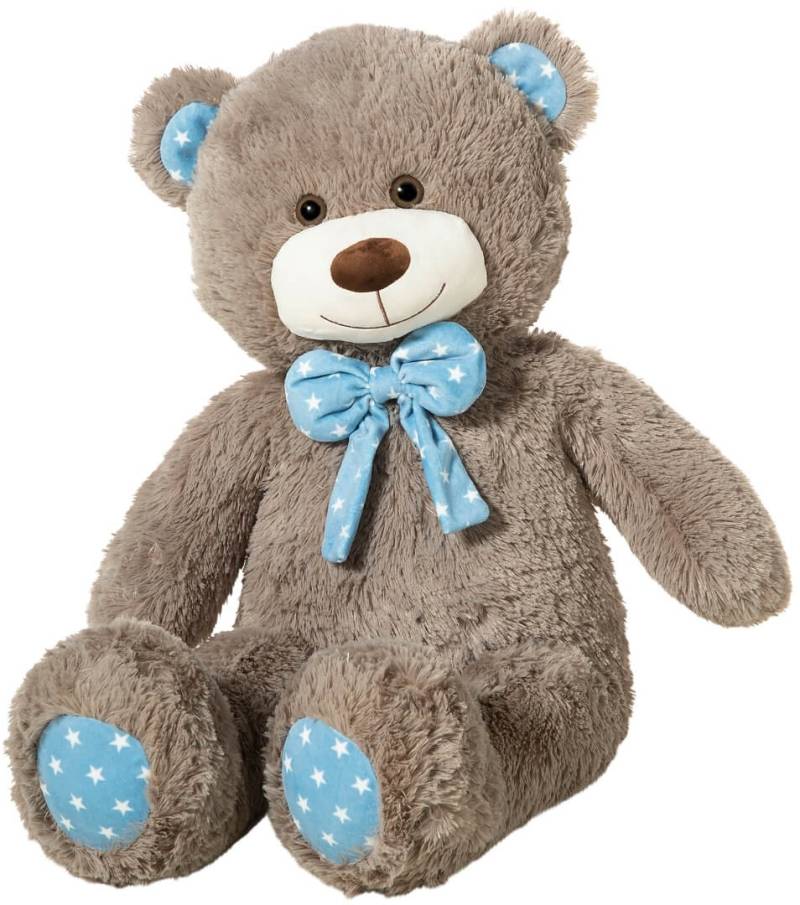 Heunec Kuscheltier Bär kitt mit Schleife, Plüschtier, 80 cm Teddybär von heunec