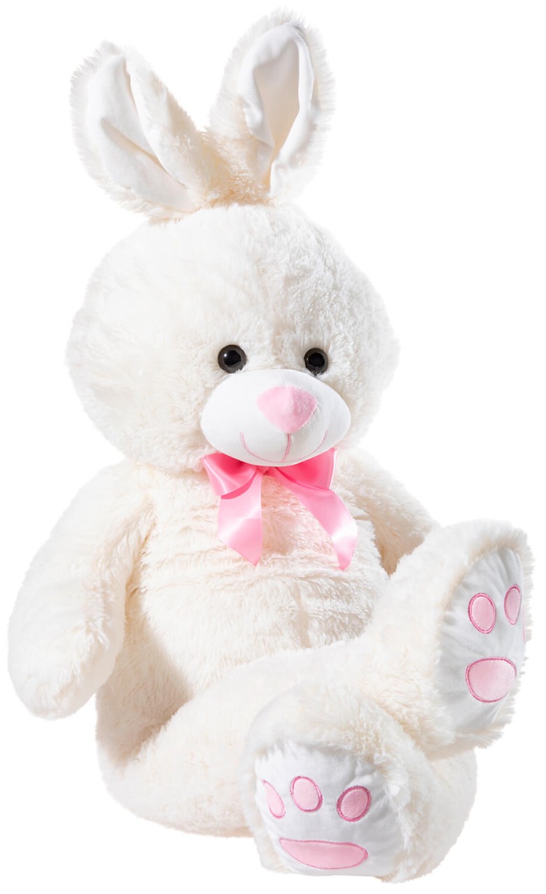 Kuscheliger XL Plüsch-Hase, 100 cm, creme Kuscheliger XL Plüsch-Hase, 100 cm, creme von heunec