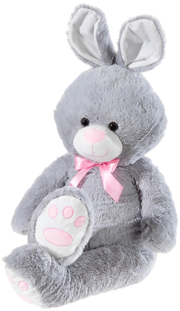 Kuscheliger XL Plüsch-Hase, 100 cm, grau Kuscheliger XL Plüsch-Hase, 100 cm, grau von heunec
