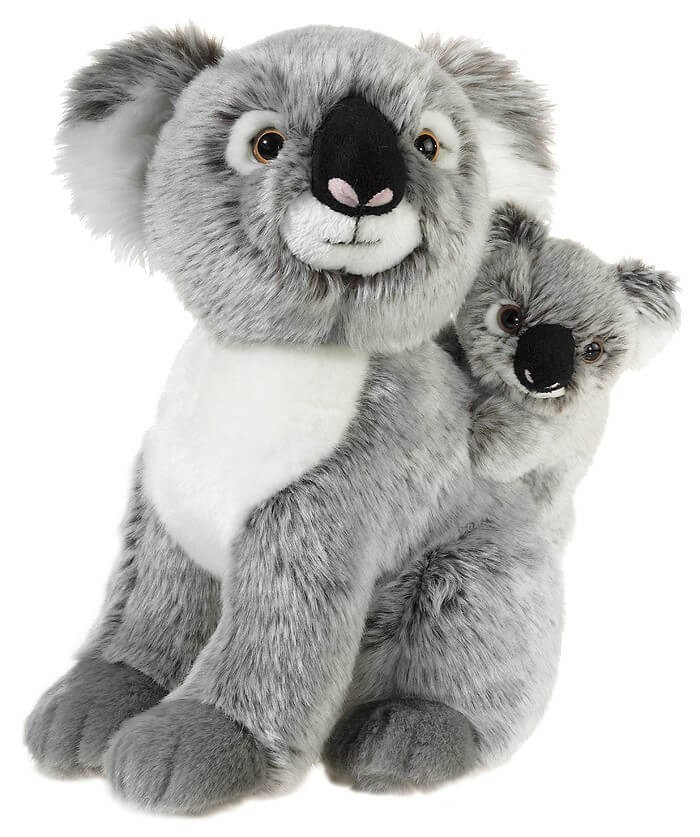 MI CLASSICO Koala Bär mit Baby, Grösse 25 cm von heunec