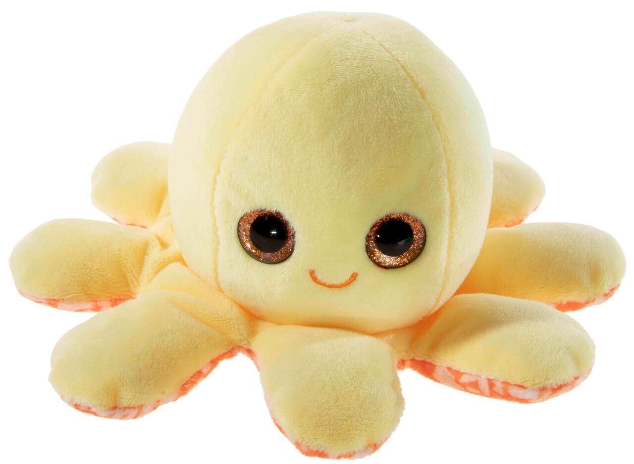 Plüsch-Oktopus, 18cm, gelb – perfekt zum Kuscheln und Spielen von heunec