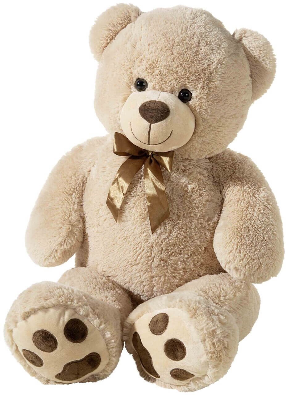 Plüschtier Bär"Floppy" mit Schleife, beige, 100cm Plüschtier Bär"Floppy" mit Schleife, beige, 100cm von heunec