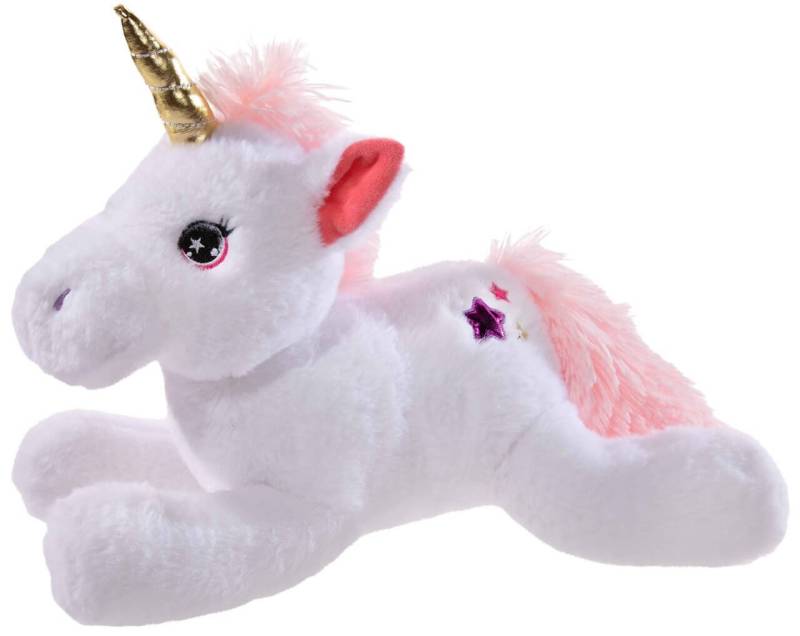 Plüschtier Einhorn liegend, 40 cm von heunec