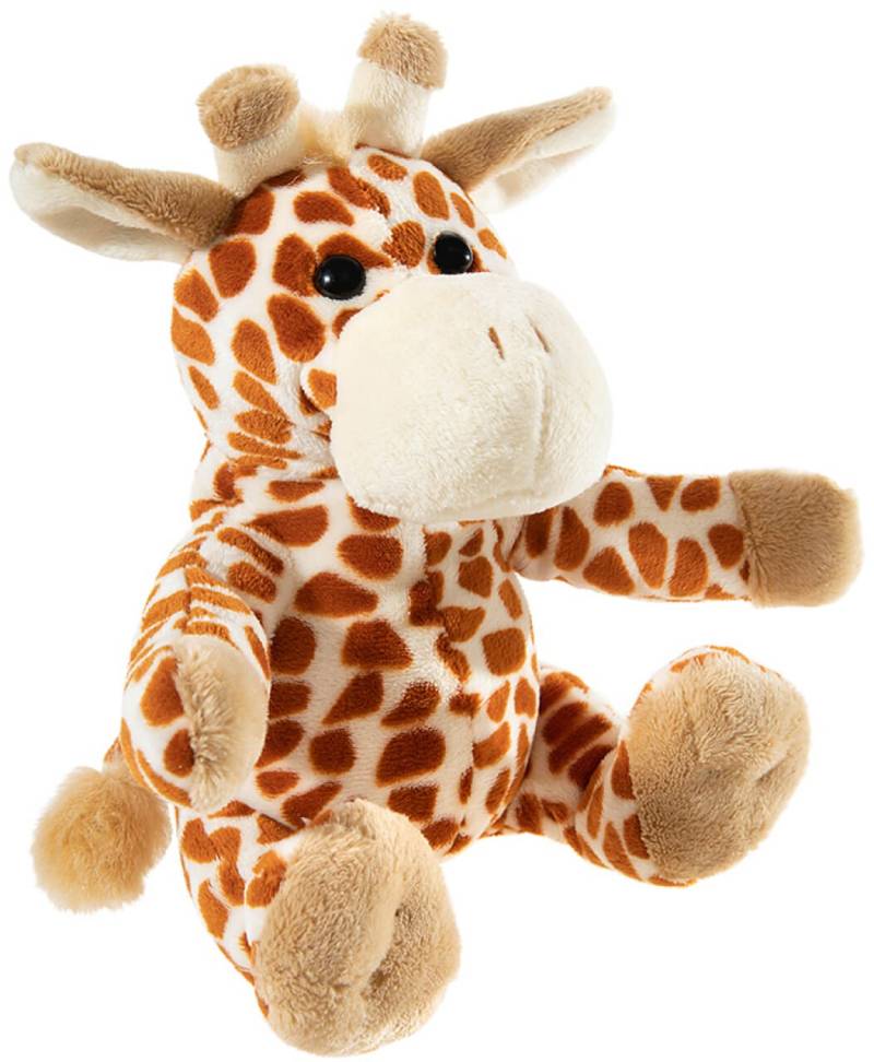 Plüschtier Giraffe sitzend – 20 cm groß und superweich von heunec