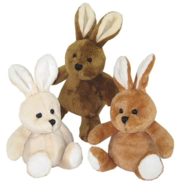 Plüschtier Hase Knuffel, 12 cm, 1 Stück, sortierte Ware von heunec