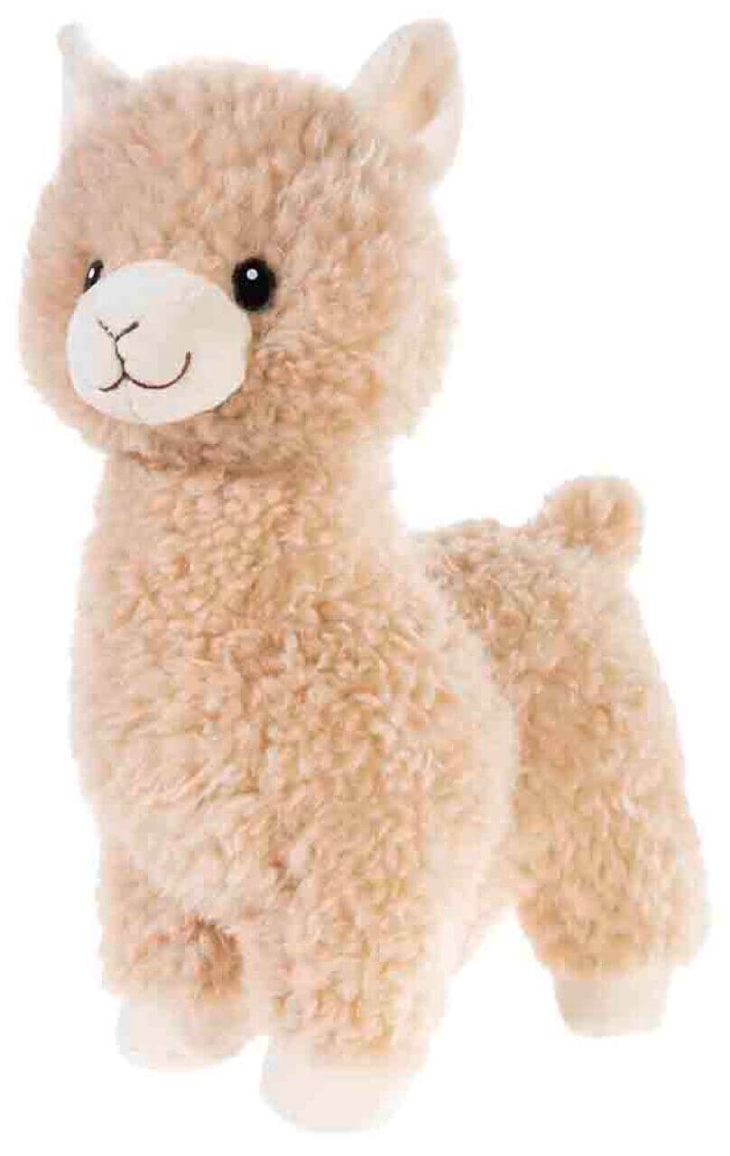 Plüschtier LAMA stehend, hellbraun 28 cm von heunec