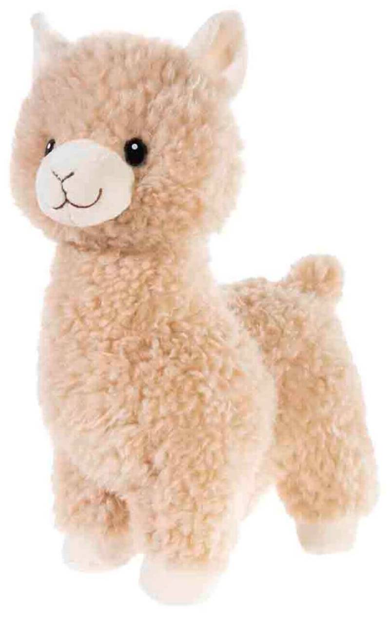 Plüschtier LAMA stehend, hellbraun 28 cm von heunec