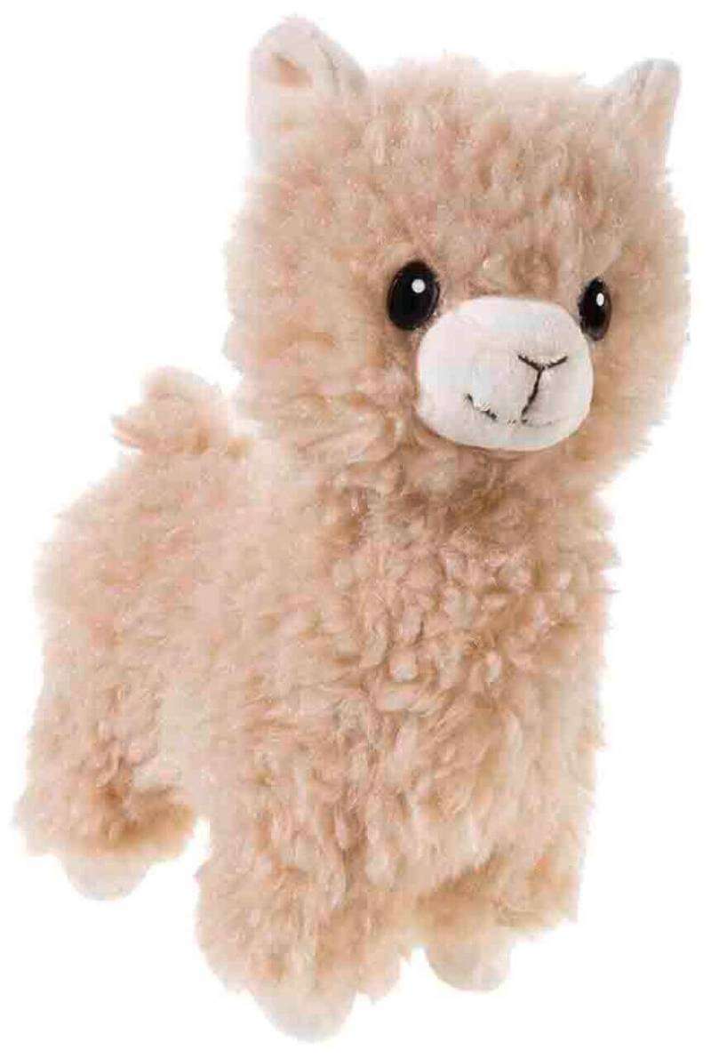 Plüschtier LAMA stehend hellbraun 20 cm von heunec