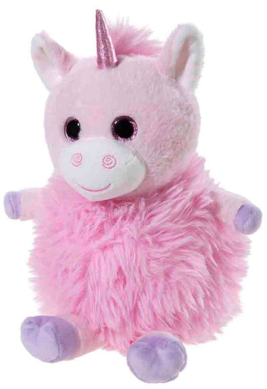 Rosa Fluffball Plüsch-Einhorn, 24 cm von heunec