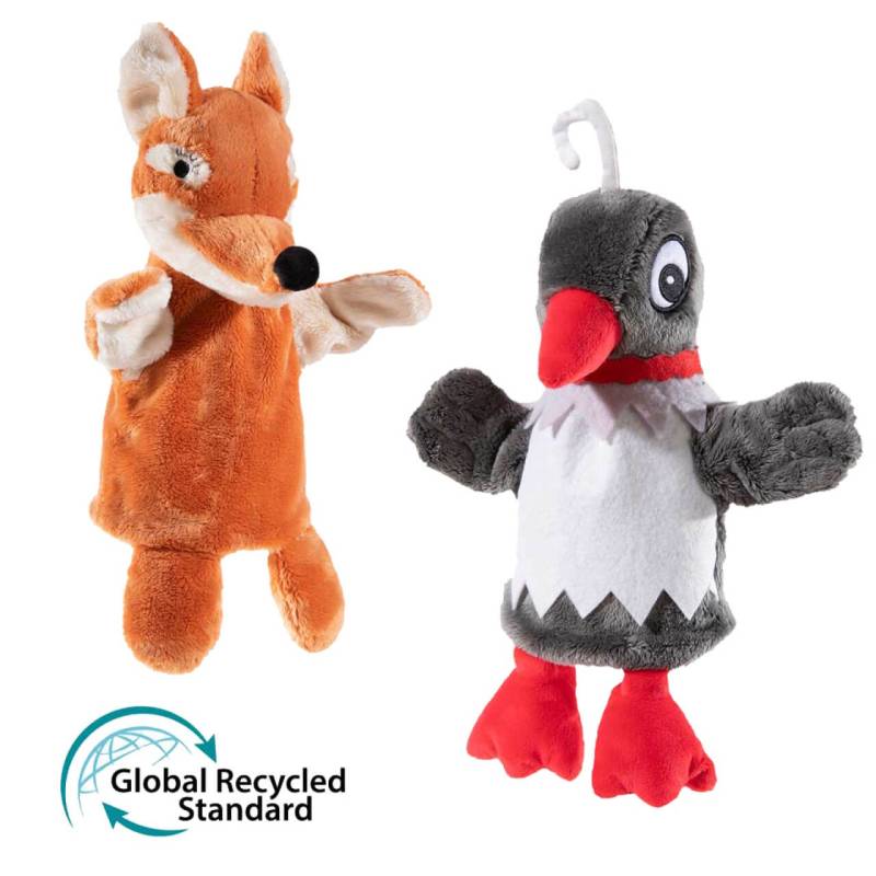 Sandmann GRS Handpuppen-Set Frau Elster & Herr von heunec