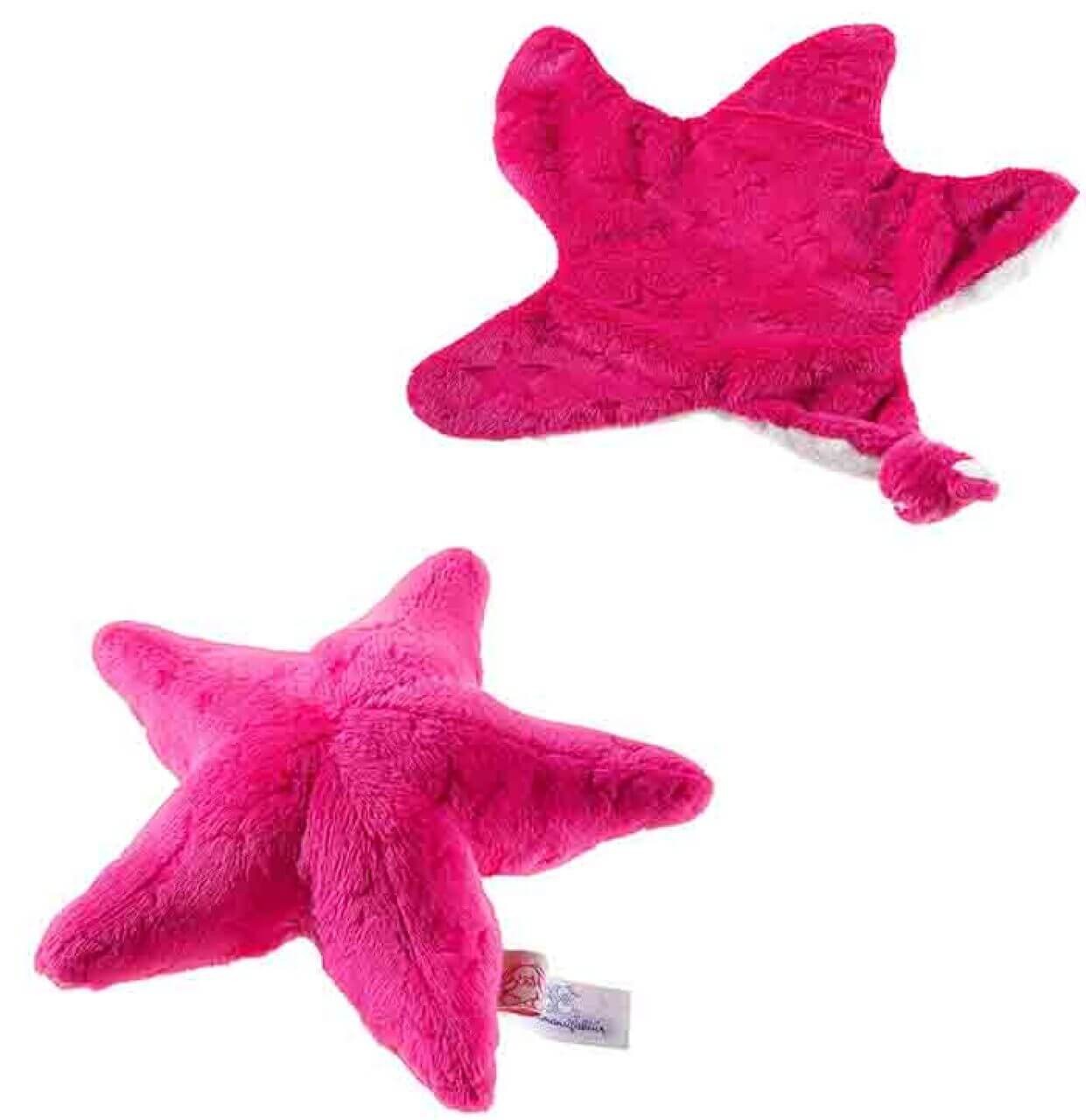 Set "Stellina" – Knautschstern und Schmusetuch in Hot Pink Set "Stellina" – Knautschstern und Schmusetuch in Hot Pink von heunec