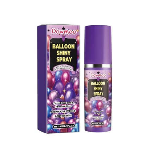 Glanzspray für Ballons, Hochglanz Spray für Latex Ballon, Glanzspray für Luftballons, Sofortiger Glanz und Lebendige Oberfläche, Langanhaltende Ergebnisse, Balloon Shiny Spray, 30ml (1 Stück) von hgerGWW