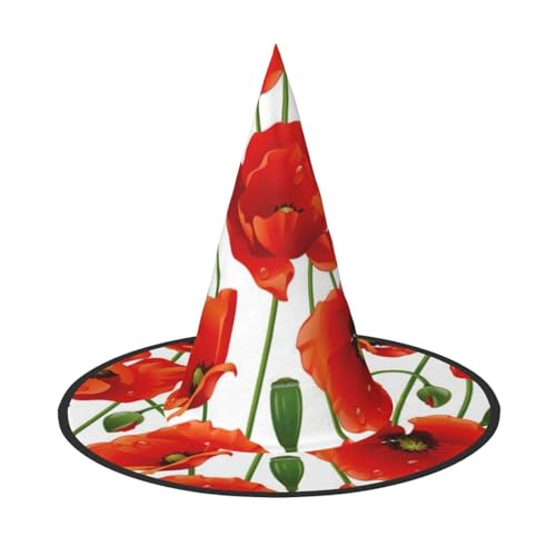 1PC Halloween Hut - Hexe Blume Druck Kostüm Party Damen Herren Spitze Horn Kappe Licht für Festlich Ostern 1PC Halloween Hut - Hexe Blume Druck Kostüm Party Damen Herren Spitze Horn Kappe Licht für Festlich Ostern von hhxvcv