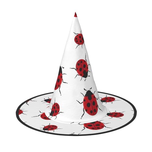 1PC Halloween Hut - Hexe Sieben Stern Marienkäfer Druck Kostüm Party Frauen Männer Spitze Horn Kappe Licht für Festlich Ostern 1PC Halloween Hut - Hexe Sieben Stern Marienkäfer Druck Kostüm Party Frauen Männer Spitze Horn Kappe Licht für Festlich Ostern von hhxvcv