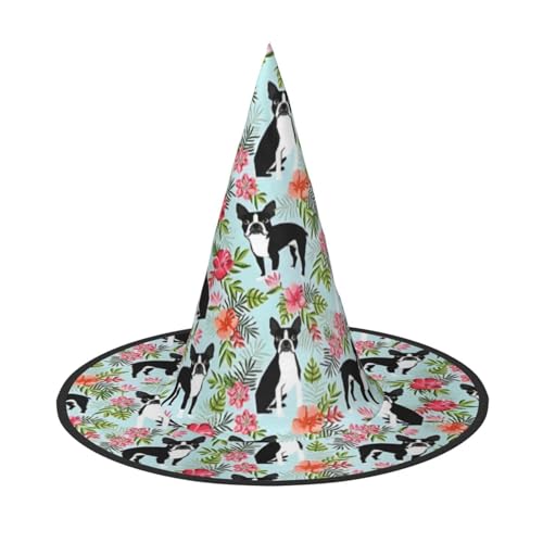 1PC Halloween Hut - Hexenhund Druck Kostüm Party Damen Herren Spitze Horn Kappe Licht für Festlich Ostern 1PC Halloween Hut - Hexenhund Druck Kostüm Party Damen Herren Spitze Horn Kappe Licht für Festlich Ostern von hhxvcv