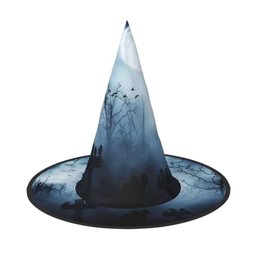 2 Stück Halloween-Hut – Hexe Gothic Happy Halloween Druck Kostüm Party, Damen Herren, spitze Hornkappe, Licht für festliche Ostern 2 Stück Halloween-Hut – Hexe Gothic Happy Halloween Druck Kostüm Party, Damen Herren, spitze Hornkappe, Licht für festliche Ostern von hhxvcv
