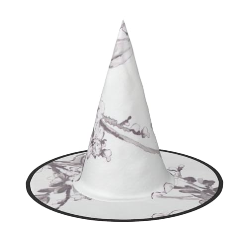 3 Stück Halloween-Hut – Hexe mit floralem Graphitdruck, Kostümparty, Damen und Herren, spitze Hornkappe, Licht für festliche Ostern 3 Stück Halloween-Hut – Hexe mit floralem Graphitdruck, Kostümparty, Damen und Herren, spitze Hornkappe, Licht für festliche Ostern von hhxvcv