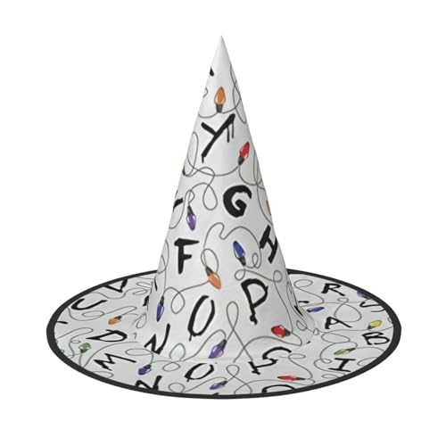 3 Stück Halloween-Hut – Hexen-Charakter-Streifen-Druck, Kostümparty, Damen und Herren, spitze Hornkappe, Licht für festliche Ostern 3 Stück Halloween-Hut – Hexen-Charakter-Streifen-Druck, Kostümparty, Damen und Herren, spitze Hornkappe, Licht für festliche Ostern von hhxvcv