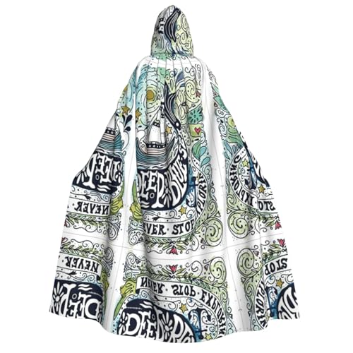 Dunkelblauer Umhang mit Tierwal-Druck, Halloween-Kapuzenumhang für Party, Karneval, Comic-Ausstellung, Maskerade – Unisex Erwachsene Dunkelblauer Umhang mit Tierwal-Druck, Halloween-Kapuzenumhang für Party, Karneval, Comic-Ausstellung, Maskerade – Unisex Erwachsene von hhxvcv