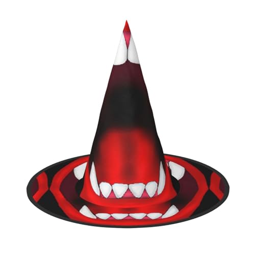 Halloween-Hut – Hexen-Vampir, Fledermausdruck, Kostümparty, Damen und Herren, spitze Hornkappe, Licht für festliche Ostern, 3 Stück Halloween-Hut – Hexen-Vampir, Fledermausdruck, Kostümparty, Damen und Herren, spitze Hornkappe, Licht für festliche Ostern, 3 Stück von hhxvcv