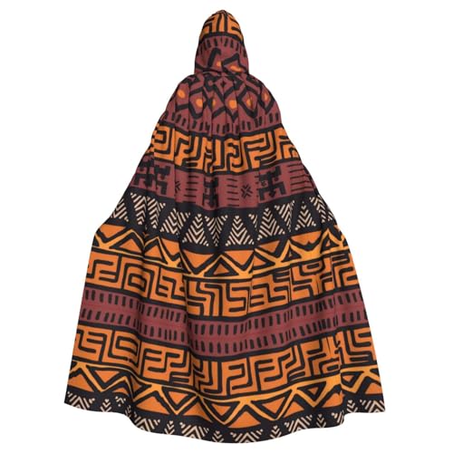 Halloween-Kapuzenumhang für Erwachsene, Unisex, afrikanischer Schlammstoff, Tribal-Kostüm, Umhang für Cosplay, Party und Themenveranstaltungen Halloween-Kapuzenumhang für Erwachsene, Unisex, afrikanischer Schlammstoff, Tribal-Kostüm, Umhang für Cosplay, Party und Themenveranstaltungen von hhxvcv