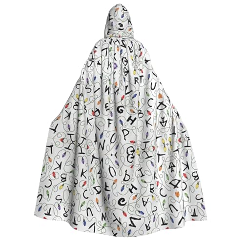 Halloween-Kapuzenumhang mit Streifenmuster, Umhang für Party, Karneval, Comic-Ausstellung, Maskerade – Unisex für Erwachsene Halloween-Kapuzenumhang mit Streifenmuster, Umhang für Party, Karneval, Comic-Ausstellung, Maskerade – Unisex für Erwachsene von hhxvcv