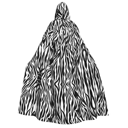 Halloween-Kapuzenumhang mit Zebramuster, Umhang für Party, Karneval, Comic-Ausstellung, Maskerade – Unisex Erwachsene Halloween-Kapuzenumhang mit Zebramuster, Umhang für Party, Karneval, Comic-Ausstellung, Maskerade – Unisex Erwachsene von hhxvcv