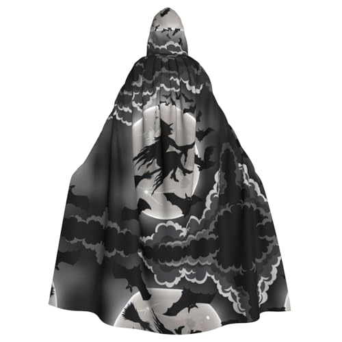 Halloween-Umhang mit Kapuze für Erwachsene, Unisex, Hexe, Volldruck, Kostüm, Umhang für Cosplay, Party und Themenveranstaltungen Halloween-Umhang mit Kapuze für Erwachsene, Unisex, Hexe, Volldruck, Kostüm, Umhang für Cosplay, Party und Themenveranstaltungen von hhxvcv