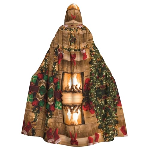 Halloween-Umhang mit Kapuze für Erwachsene, Unisex, Kamin-Hintergrund, Volldruck, Kostüm, Umhang für Cosplay, Party und Themenveranstaltungen Halloween-Umhang mit Kapuze für Erwachsene, Unisex, Kamin-Hintergrund, Volldruck, Kostüm, Umhang für Cosplay, Party und Themenveranstaltungen von hhxvcv