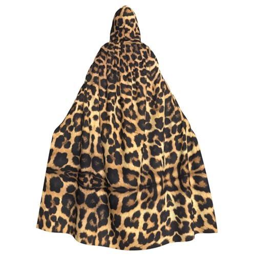 Halloween-Umhang mit Kapuze für Erwachsene, Unisex, Leopardenmuster, Volldruck, Kostüm, Umhang für Cosplay, Party und Themenveranstaltungen Halloween-Umhang mit Kapuze für Erwachsene, Unisex, Leopardenmuster, Volldruck, Kostüm, Umhang für Cosplay, Party und Themenveranstaltungen von hhxvcv