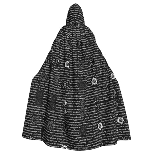 Halloween-Umhang mit Kapuze für Erwachsene, Unisex, Motiv: Supernatural Inspiration, Volldruck, Kostüm, Umhang für Cosplay, Party und Themenveranstaltungen Halloween-Umhang mit Kapuze für Erwachsene, Unisex, Motiv: Supernatural Inspiration, Volldruck, Kostüm, Umhang für Cosplay, Party und Themenveranstaltungen von hhxvcv