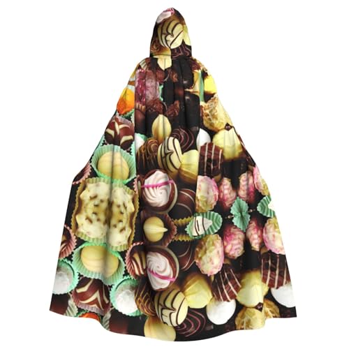 Halloween-Umhang mit Kapuze für Erwachsene, Unisex, Schokoladenfarben, Volldruck, Kostüm, Umhang für Cosplay, Party und Themenveranstaltungen Halloween-Umhang mit Kapuze für Erwachsene, Unisex, Schokoladenfarben, Volldruck, Kostüm, Umhang für Cosplay, Party und Themenveranstaltungen von hhxvcv