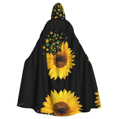 Halloween-Umhang mit Kapuze für Erwachsene, Unisex, Unkraut mit Sonnenblume, Volldruck, Kostüm, Umhang für Cosplay, Party und Themenveranstaltungen Halloween-Umhang mit Kapuze für Erwachsene, Unisex, Unkraut mit Sonnenblume, Volldruck, Kostüm, Umhang für Cosplay, Party und Themenveranstaltungen von hhxvcv