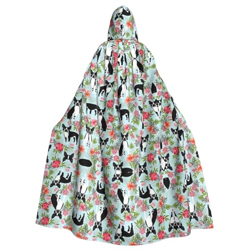 Halloween-Umhang mit Kapuze für Erwachsene, Unisex, Volldruck, Kostüm, Umhang für Cosplay, Party und Themenveranstaltungen von hhxvcv