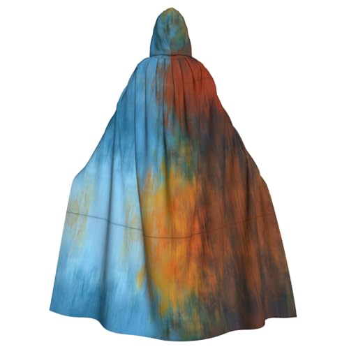 Halloween-Umhang mit Kapuze für Erwachsene, Unisex, bunt, Aquarell-Tinte, Volldruck, Kostüm, Umhang für Cosplay, Party und Themenveranstaltungen Halloween-Umhang mit Kapuze für Erwachsene, Unisex, bunt, Aquarell-Tinte, Volldruck, Kostüm, Umhang für Cosplay, Party und Themenveranstaltungen von hhxvcv
