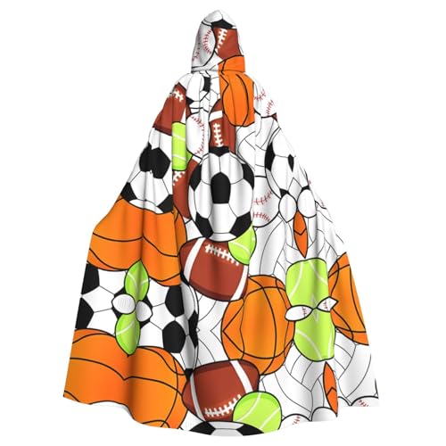Halloween-Umhang mit Kapuze für Erwachsene, Unisex, verschiedene Sportbälle, Volldruck, Kostüm, Umhang für Cosplay, Party und Themenveranstaltungen Halloween-Umhang mit Kapuze für Erwachsene, Unisex, verschiedene Sportbälle, Volldruck, Kostüm, Umhang für Cosplay, Party und Themenveranstaltungen von hhxvcv