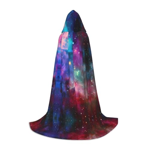 L Halloween Kapuzenumhang - Unisex Erwachsene Bunte Galaxie Druck Kostüm Umhang - Perfekt für Cosplay, Party, Karneval L Halloween Kapuzenumhang - Unisex Erwachsene Bunte Galaxie Druck Kostüm Umhang - Perfekt für Cosplay, Party, Karneval von hhxvcv