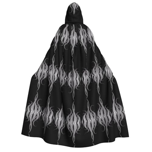 Octopus Tentakel Druck Halloween Kapuzenumhang Kostüm Umhang für Party, Karneval, Comic Ausstellung, Maskerade - Unisex Erwachsene von hhxvcv