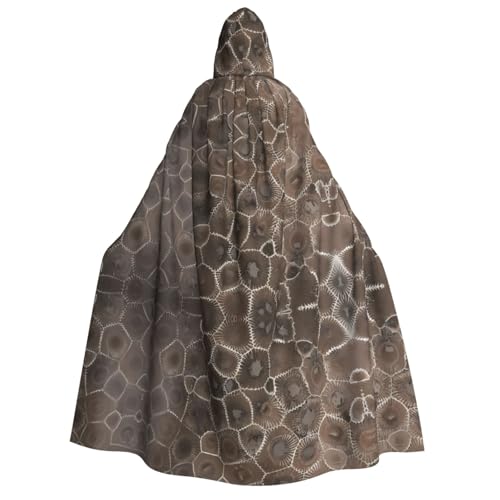 Petoskey Halloween-Umhang mit Steindruck, Umhang mit Kapuze, Umhang für Party, Karneval, Comic-Ausstellung, Maskerade – Unisex Erwachsene von hhxvcv