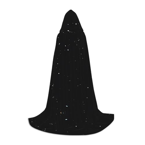S Halloween Kapuzenumhang - Unisex Erwachsene Schwarz Weiß Dot Print Kostüm Umhang - Perfekt für Cosplay, Party, Karneval S Halloween Kapuzenumhang - Unisex Erwachsene Schwarz Weiß Dot Print Kostüm Umhang - Perfekt für Cosplay, Party, Karneval von hhxvcv