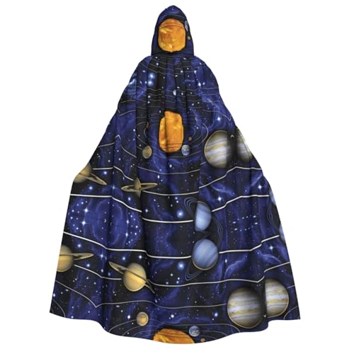 Sonnensystem-Druck, Halloween-Kapuzenumhang, Kostüm, Umhang für Party, Karneval, Comic-Ausstellung, Maskerade – Unisex Erwachsene Sonnensystem-Druck, Halloween-Kapuzenumhang, Kostüm, Umhang für Party, Karneval, Comic-Ausstellung, Maskerade – Unisex Erwachsene von hhxvcv