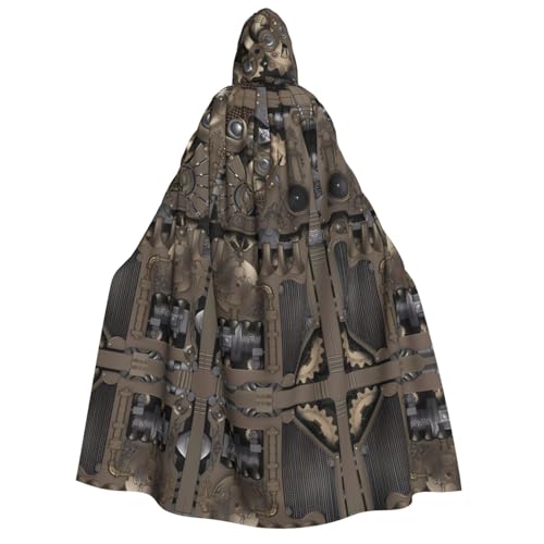 Steampunk Mechanische Zahnräder Druck Halloween Kapuzenumhang Kostüm Umhang für Party, Karneval, Comic Ausstellung, Maskerade – Unisex Erwachsene Steampunk Mechanische Zahnräder Druck Halloween Kapuzenumhang Kostüm Umhang für Party, Karneval, Comic Ausstellung, Maskerade – Unisex Erwachsene von hhxvcv