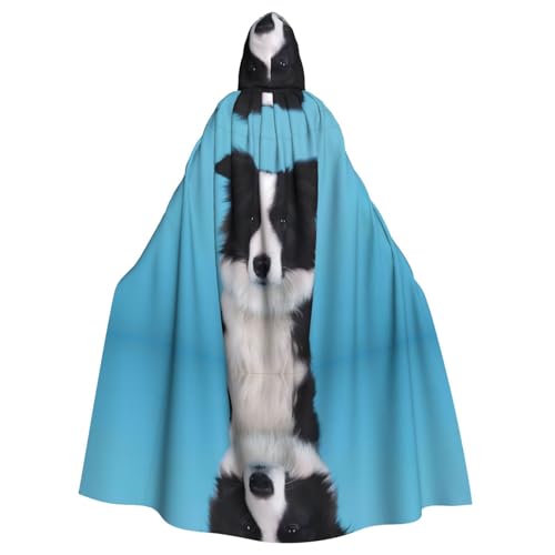 Unisex Erwachsene Halloween Kapuzenumhang - Border Collie Volldruck Kostüm Umhang für Cosplay, Party und Themenveranstaltungen Unisex Erwachsene Halloween Kapuzenumhang - Border Collie Volldruck Kostüm Umhang für Cosplay, Party und Themenveranstaltungen von hhxvcv