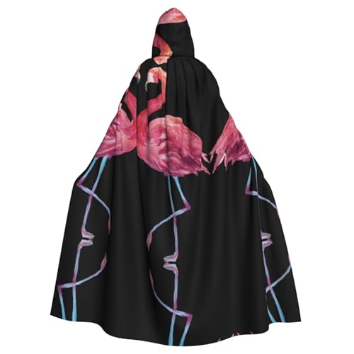 Unisex Erwachsene Halloween Kapuzenumhang - Flamingos Volldruck Kostüm Umhang für Cosplay, Party und Themenveranstaltungen Unisex Erwachsene Halloween Kapuzenumhang - Flamingos Volldruck Kostüm Umhang für Cosplay, Party und Themenveranstaltungen von hhxvcv