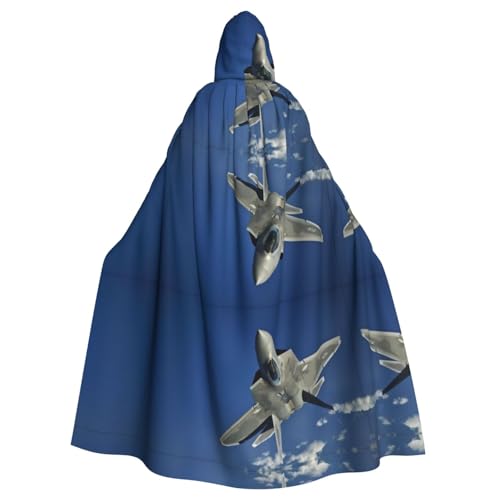 Unisex Erwachsene Halloween Kapuzenumhang – Fliegendes Flugzeug Volldruck Kostüm Umhang für Cosplay, Party und Themenveranstaltungen Unisex Erwachsene Halloween Kapuzenumhang – Fliegendes Flugzeug Volldruck Kostüm Umhang für Cosplay, Party und Themenveranstaltungen von hhxvcv