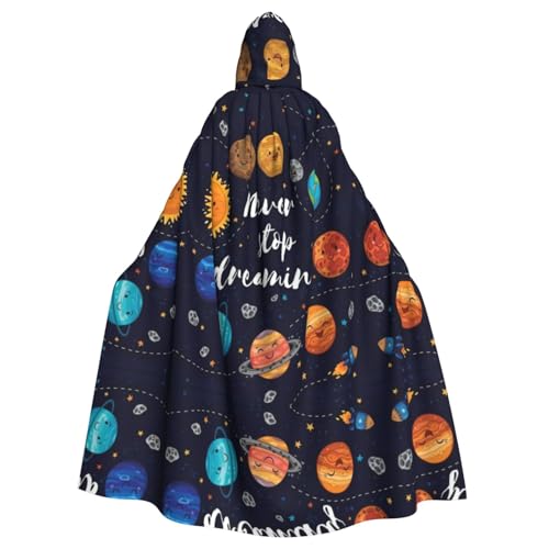 Unisex Erwachsene Halloween Kapuzenumhang - Niedlicher Planet Volldruck Kostüm Umhang für Cosplay, Party und Themenveranstaltungen Unisex Erwachsene Halloween Kapuzenumhang - Niedlicher Planet Volldruck Kostüm Umhang für Cosplay, Party und Themenveranstaltungen von hhxvcv