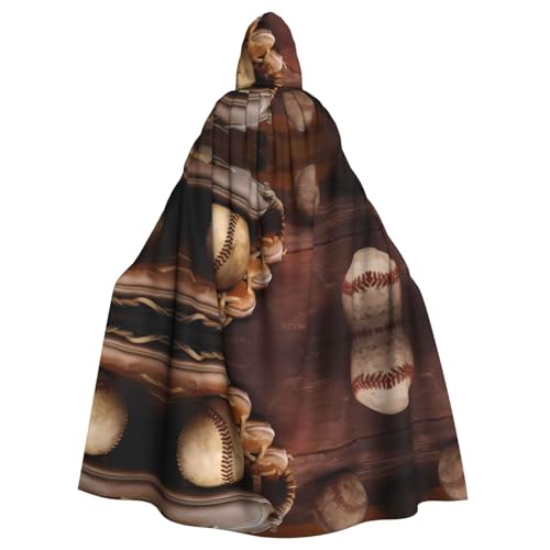 Unisex Erwachsene Halloween Kapuzenumhang - Retro Baseball Volldruck Kostüm Umhang für Cosplay, Party und Themenveranstaltungen Unisex Erwachsene Halloween Kapuzenumhang - Retro Baseball Volldruck Kostüm Umhang für Cosplay, Party und Themenveranstaltungen von hhxvcv
