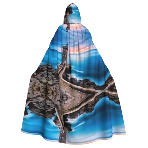 Unisex Erwachsene Halloween Kapuzenumhang - Strand Leuchtturm Volldruck Kostüm Umhang für Cosplay, Party und Themenveranstaltungen Unisex Erwachsene Halloween Kapuzenumhang - Strand Leuchtturm Volldruck Kostüm Umhang für Cosplay, Party und Themenveranstaltungen von hhxvcv