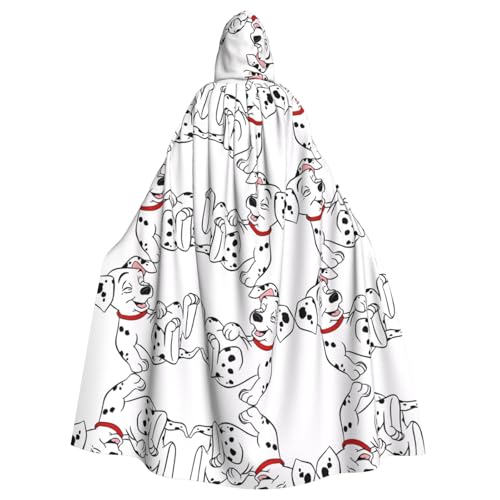 Unisex Erwachsene Halloween Kapuzenumhang - Süßer Dalmatiner Volldruck Kostüm Umhang für Cosplay, Party und Themenveranstaltungen Unisex Erwachsene Halloween Kapuzenumhang - Süßer Dalmatiner Volldruck Kostüm Umhang für Cosplay, Party und Themenveranstaltungen von hhxvcv